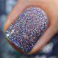 Purple Pizazz Holographic Glitter Nail Polish - Purple Rainbow Sparkle