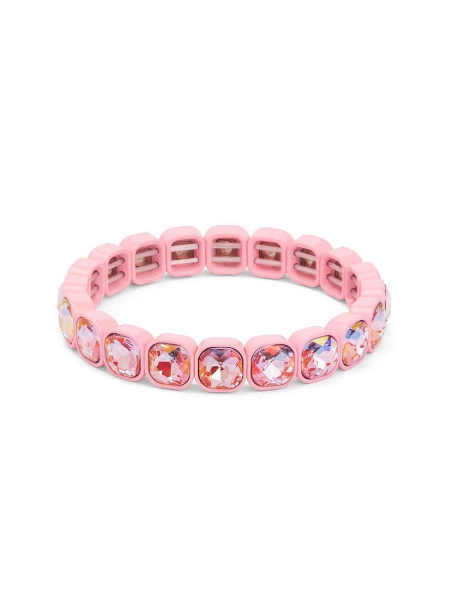 Square Crystal Stretch Bracelet