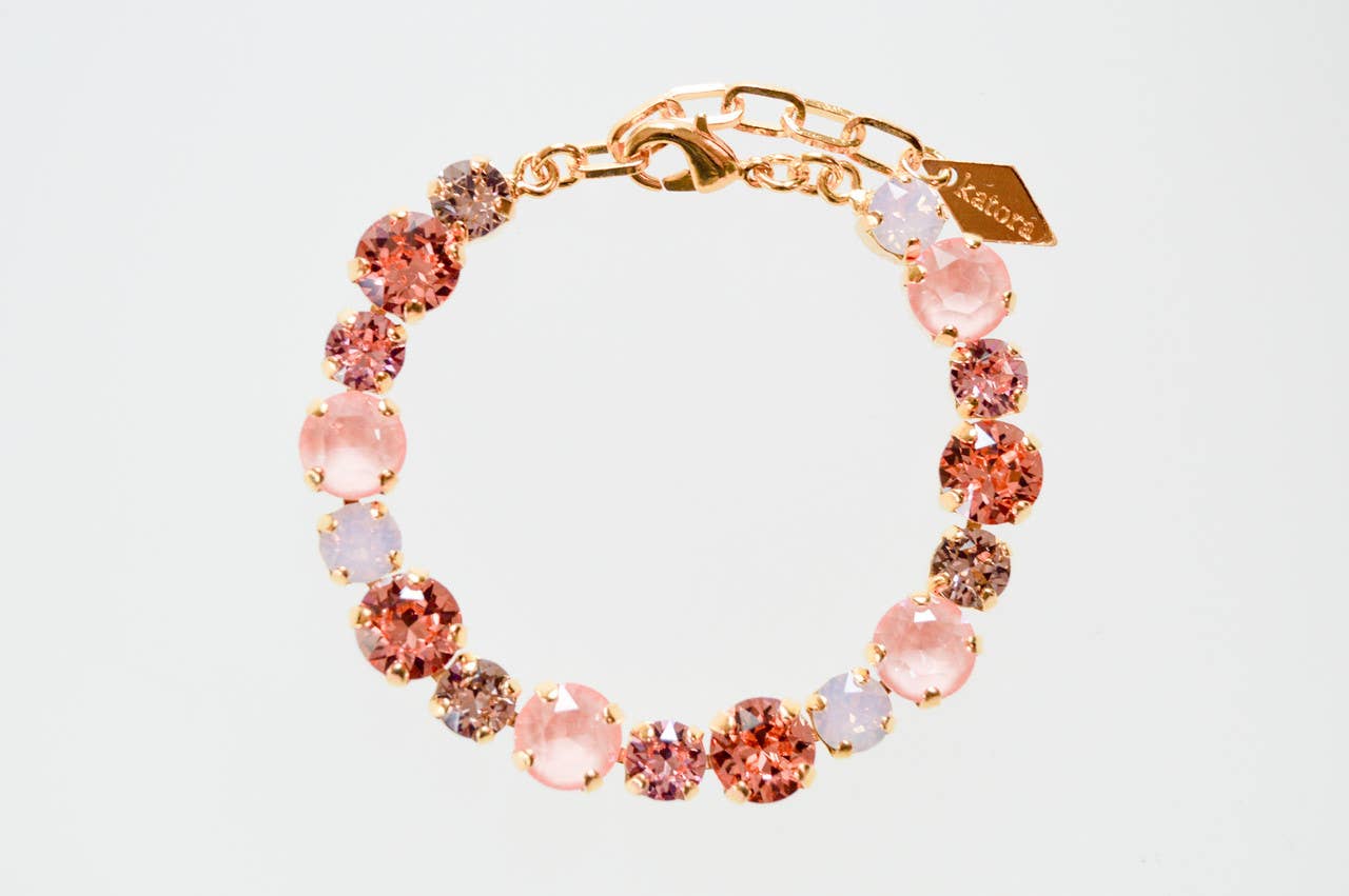 Narragansett Peach Swarovski Crystal Bracelet