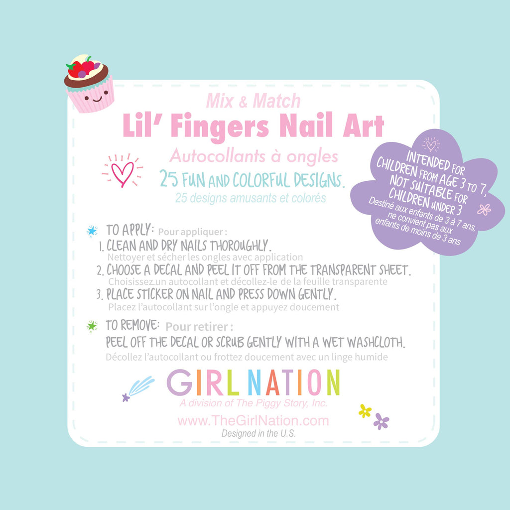 Sweet Shop Lil' Fingers Nail Art Stickers for Kids
