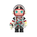 Space astronaut collectible figure with helmet, headphones, and clear accessory belt