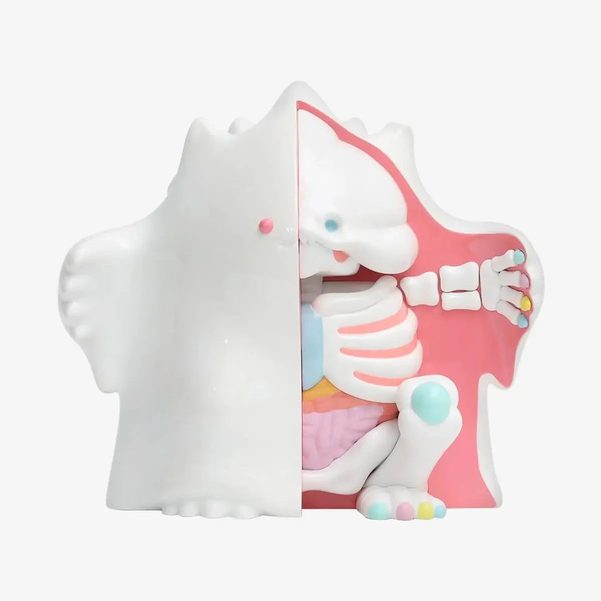 White Yuki 400% figure with red open-panel design and small colorful accents