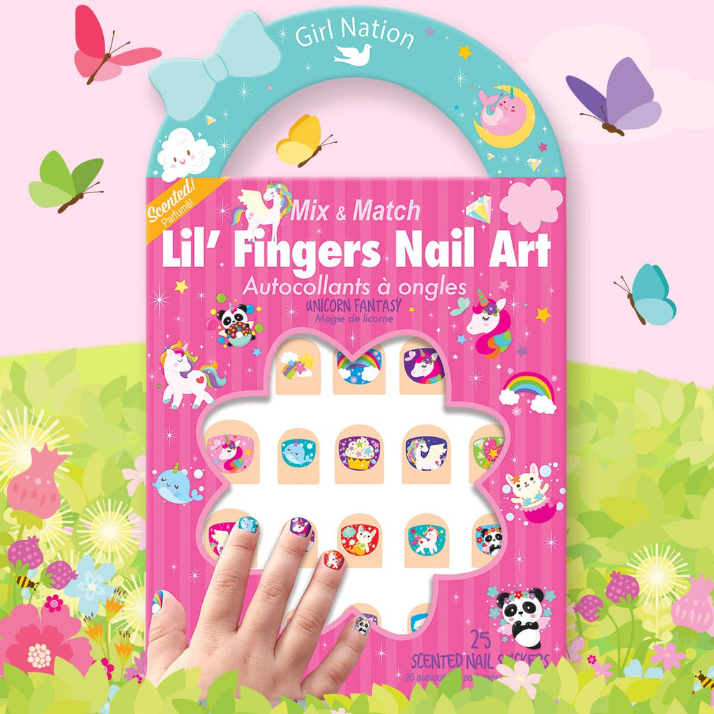 Unicorn Fantasy Lil' Fingers Nail Art Stickers for Kids