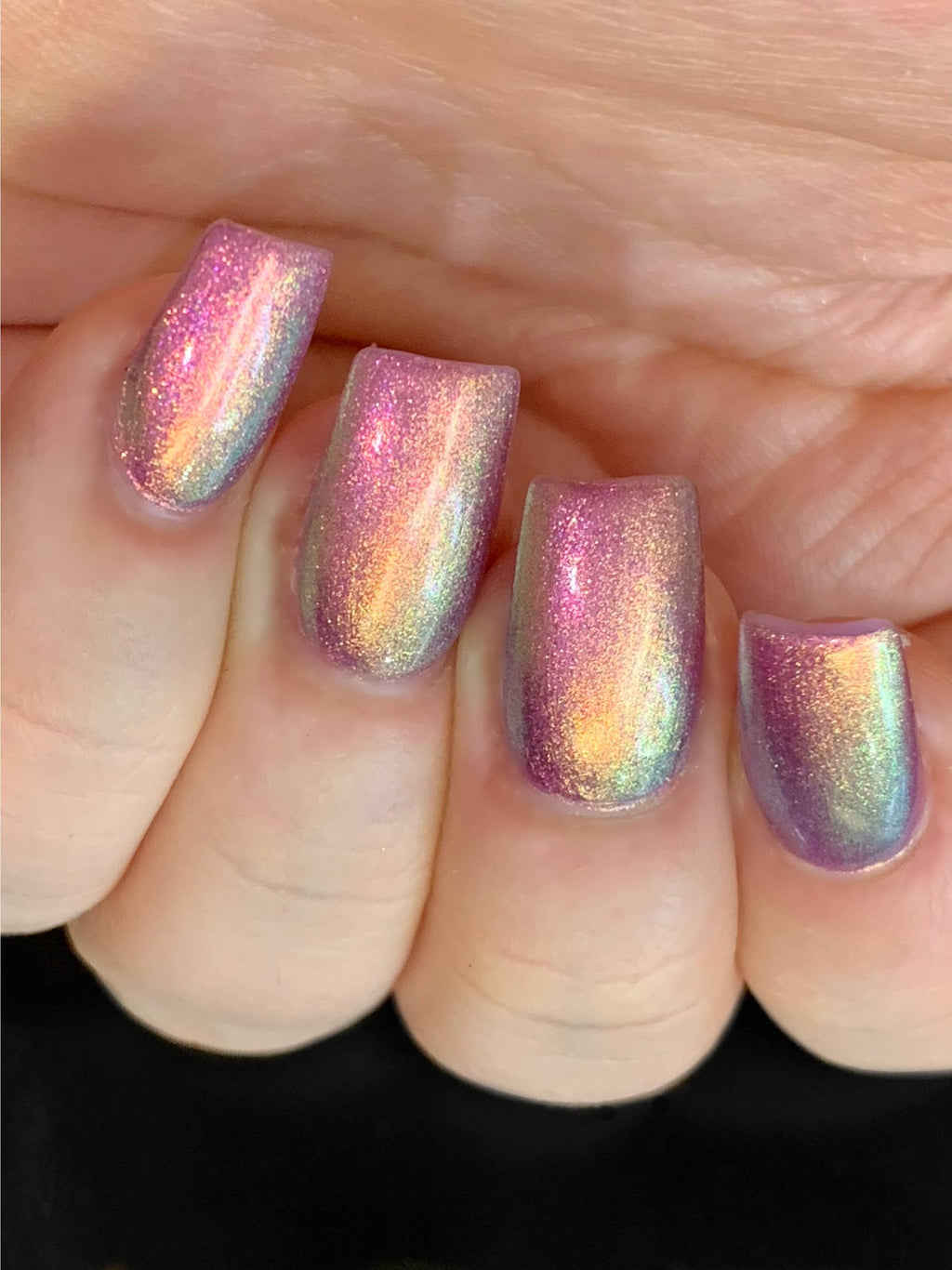 Prism Glow Multichrome Nail Polish - Aurora Rainbow Color-Shifting Shimmer