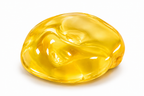 FEELZiES™ squishy putty balls, glossy yellow moldable disc