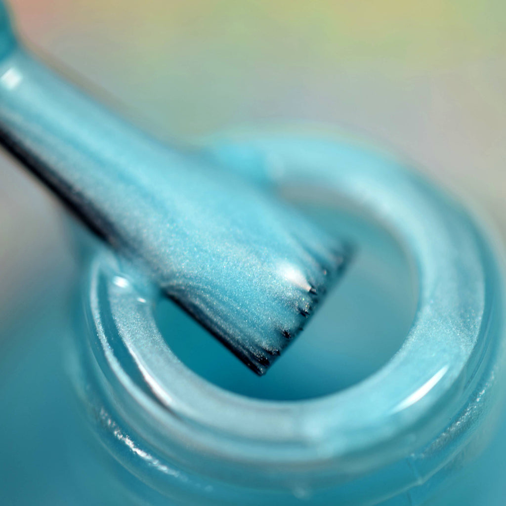 Dreamy Satin Sky Blue Nail Polish - Solid Creme Lacquer