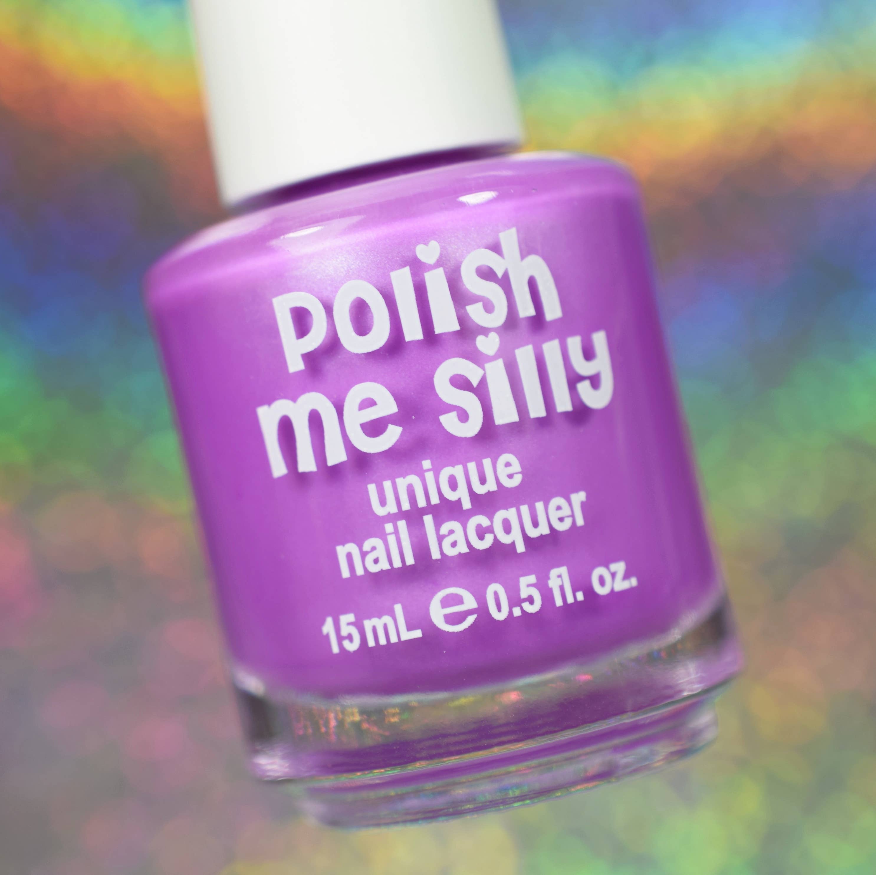 Fizzle Satin Purple Nail Polish - Bright Orchid Lacquer