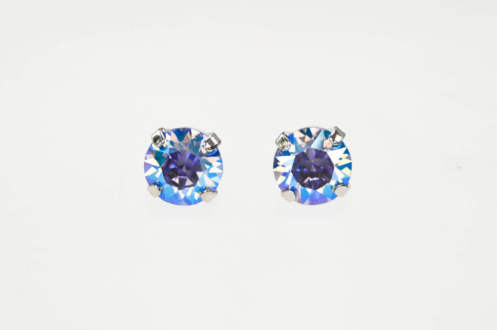 Light Sapphire Shimmer Swarovski Crystal Stud Earrings