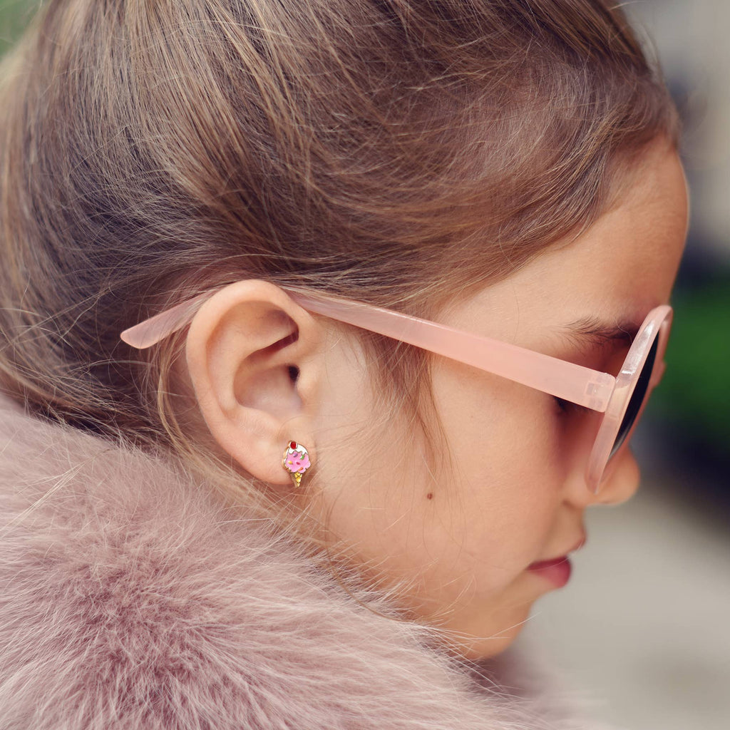 Ice Cream Dream Cutie Stud Earrings for Kids
