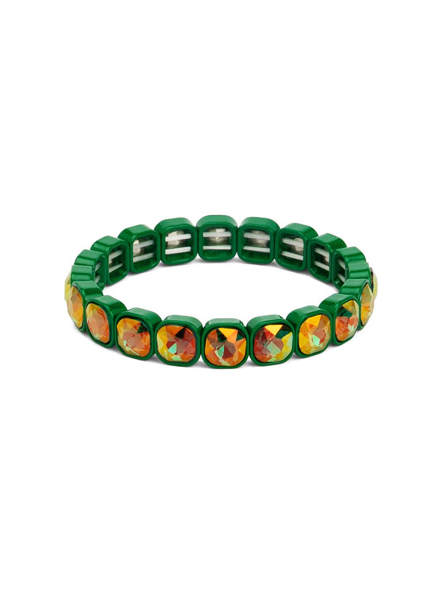 Square Crystal Stretch Bracelet