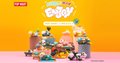 Bubble Man blind box collectible figures display with multiple colorful character toys