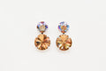 Honey Harvest Stacked Swarovski Crystal Earrings