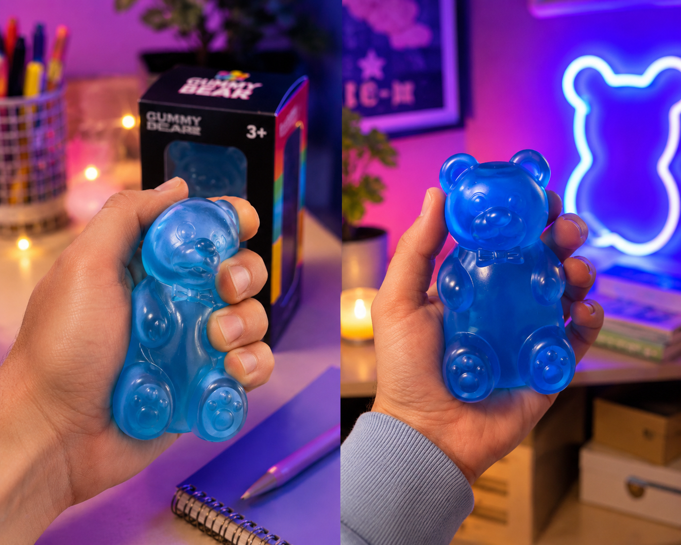 Feelzies Gummy Bear Slow Rebound Squishy - Collectible Fidget Toy