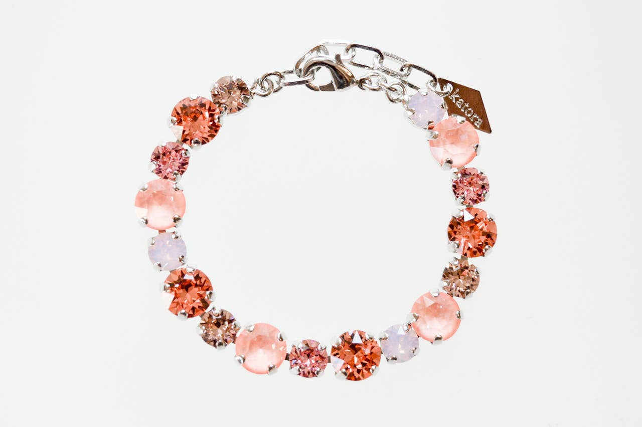 Narragansett Peach Swarovski Crystal Bracelet