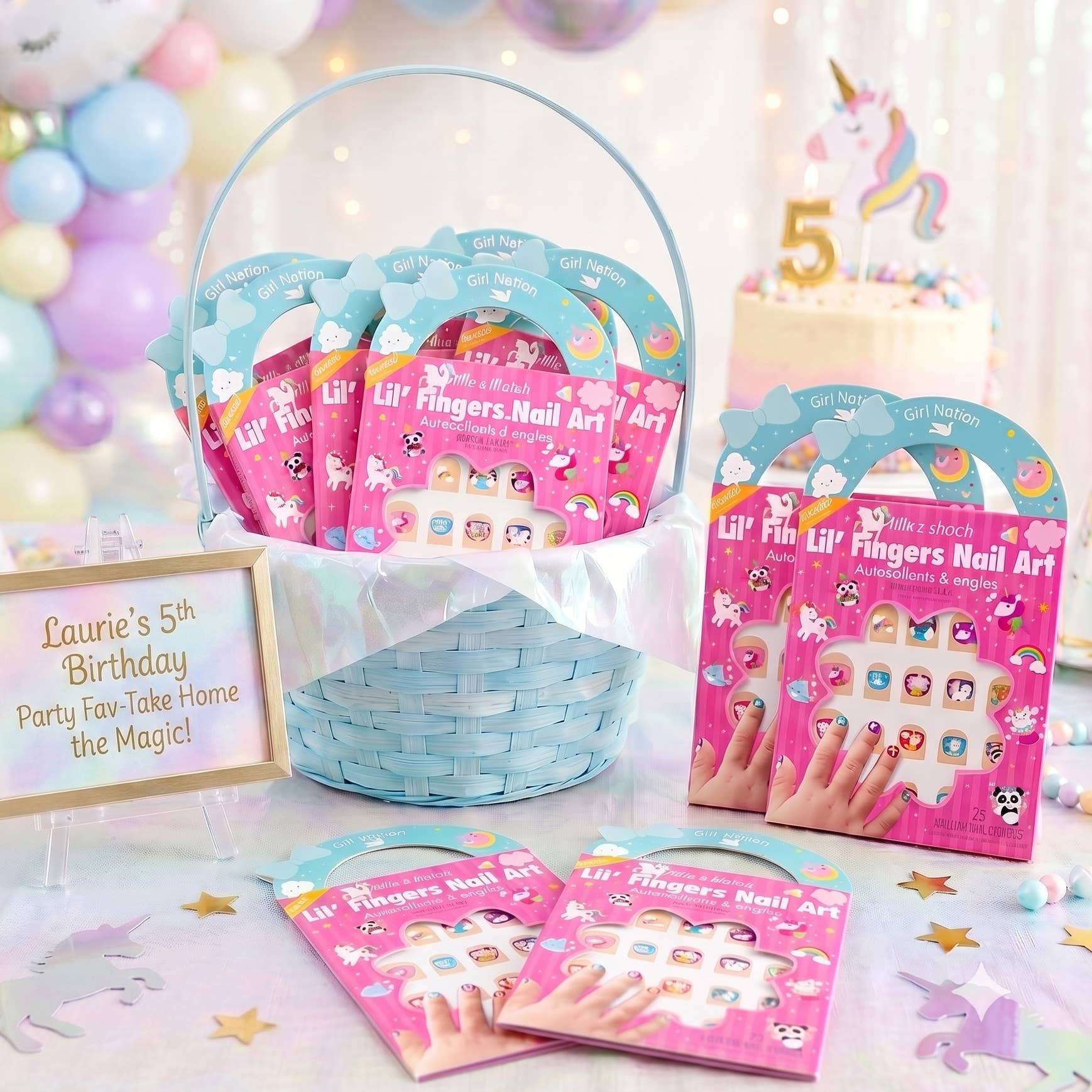 Unicorn Fantasy Lil' Fingers Nail Art Stickers for Kids