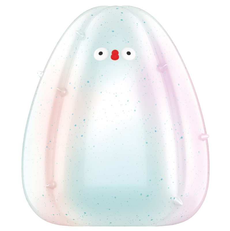 POP MART Flabjacks LOLA & LOLO Sofubi figure in sealed bag, white with pastel speckles