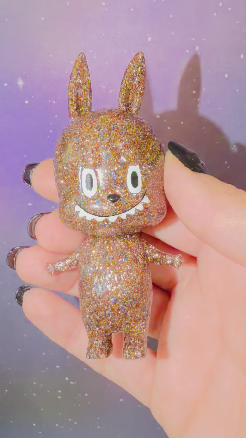 HOW2WORK POP MART Little Monsters Labubu Champagne Sparkle Figure New