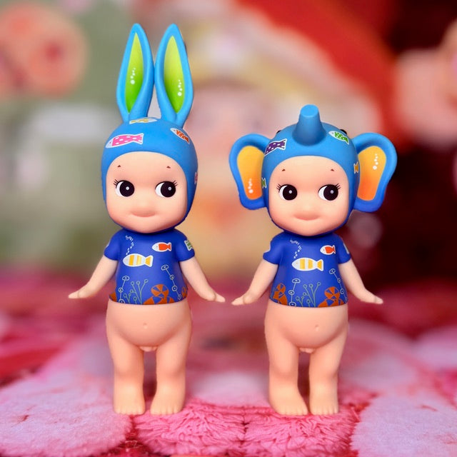 Authentic Sonny Angel Artist Collection Tropical Marine Rabbit & Elephant Pair