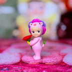 Authentic Sonny Angel Flower Gift Series Pink Rose Lion