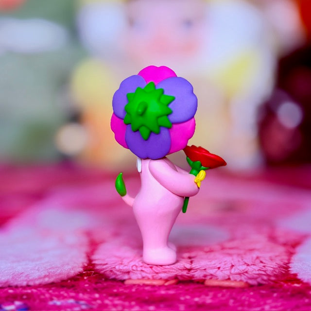 Authentic Sonny Angel Flower Gift Series Pink Rose Lion
