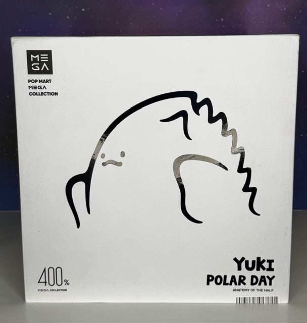 Product box front with Yuki line art and text, 400% Polar Day branding