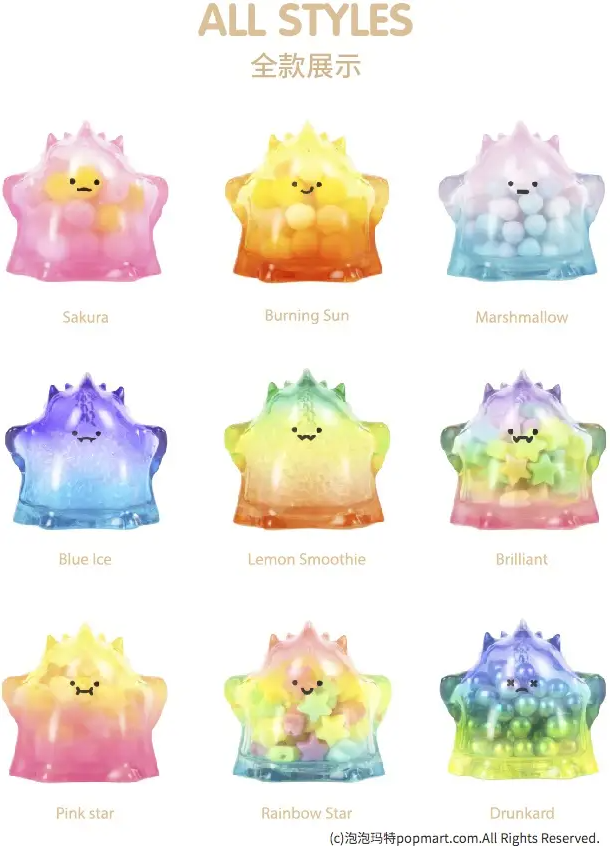 POP MART YUKI Color Transparent Series Figure | Loose with Card
