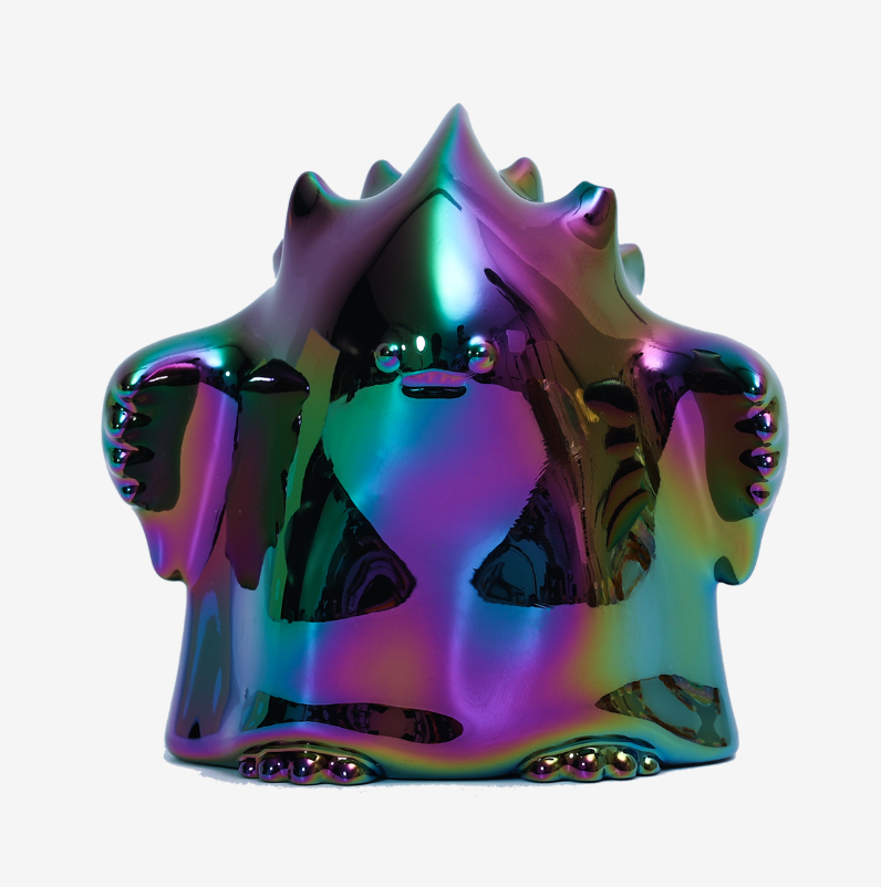YUKI Evolution Series figure, holographic rainbow body with character face detail