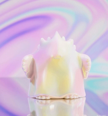 POP MART YUKI Interfusion Series figure with white body and pastel rainbow shading