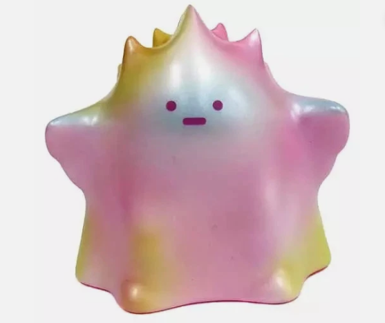 POP MART YUKI Interfusion Series figure in pink-purple and yellow gradient